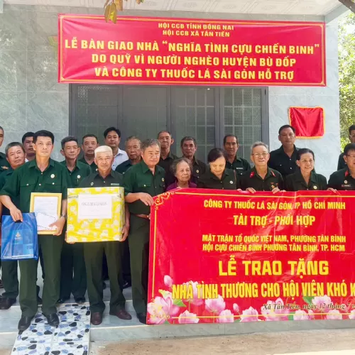 Hội Cựu chiến binh Công ty Thuốc lá Sài Gòn: Sưởi ấm những mái nhà - Lan tỏa nghĩa tình đồng đội